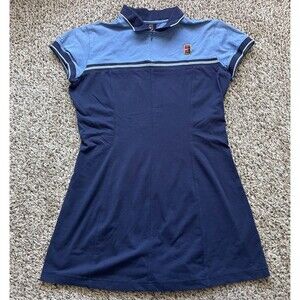 Nike Court Alpha Project Dress Womens Medium Blue Tennis Vintage